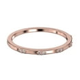 thumbnail image 3 of 0.10ct Round Cut Moissanite Diamonds 10K Rose GoldWedding Band, 3 of 4