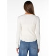 thumbnail image 6 of Celebrity Pink Women's Layered Cami and Long Sleeve Henley Set, Sizes XS-XXXL, 6 of 12