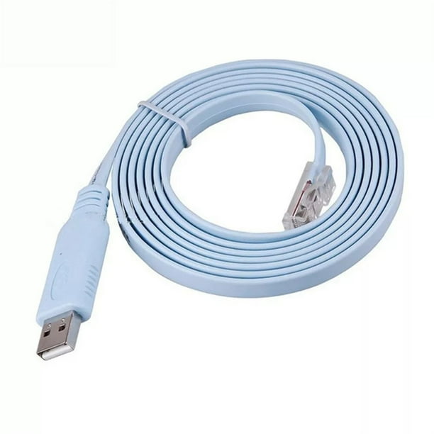 USB a RJ45 Cable de la consola - 1,8 m, material de PVC para router, dispositivos de red
