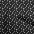 thumbnail image 1 of oneOone Georgette Viscose Black Fabric Leaves Diy Clothing Quilting Fabric Print Fabric By Yard 42 Inch Wide, 1 of 5