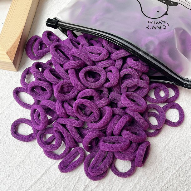 Bandas básicas para el cabello para mujeres y niñas, diadema elástica de colores sólidos simples, lazos para el cabello, accesorios para el cabello, soporte para cola de caballo, 50 piezas por juego