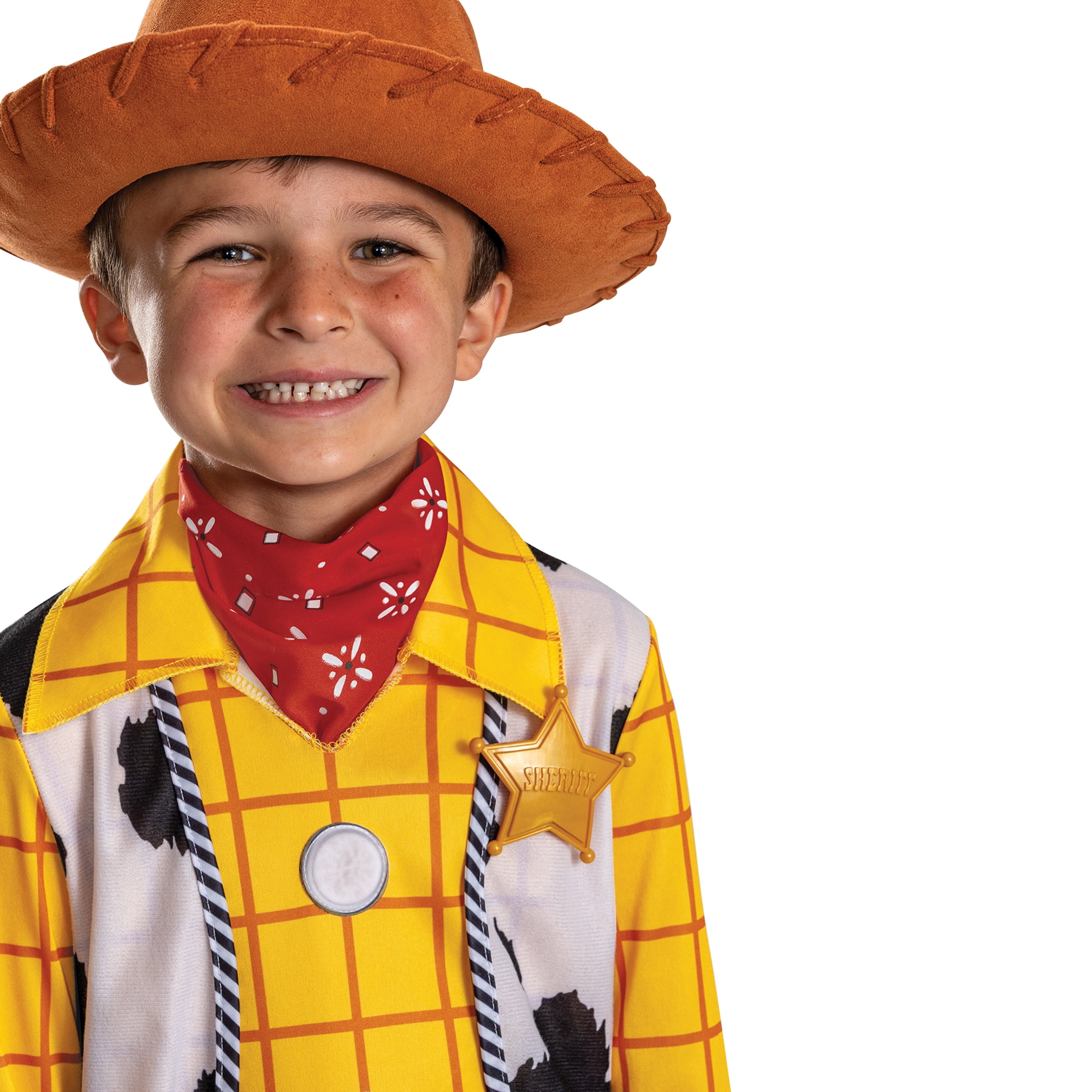 Disney Toy Story 5 Woody Halloween Family Matching Costume for Children, Boys Size S (6/7), by Disguise