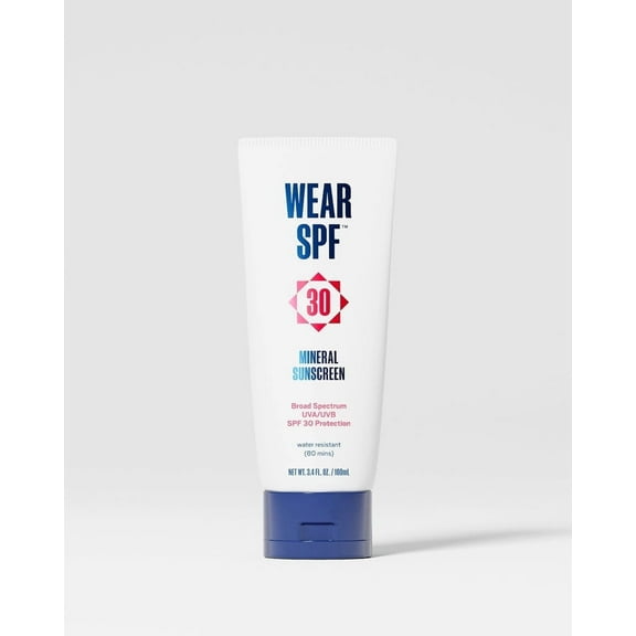 WearSPF 30 Mineral Sunscreen Lotion – Sweat & Water-Resistant, Athlete-Approved, 3.4 oz