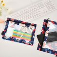thumbnail image 4 of Dailycode 2 Pack Pencil Pouch for 3 Ring Binder Smooth Zipper Folders with Pockets Clear Window Pencil Case, Dwarfs and Heart Balloon, 4 of 6