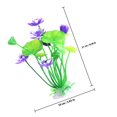 thumbnail image 2 of SHOWERORO De Loto Artificial Morado Para De Y Acuarios, 2 of 6