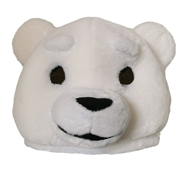 Plush Polar Bear Head Mask Costume - Walmart.com