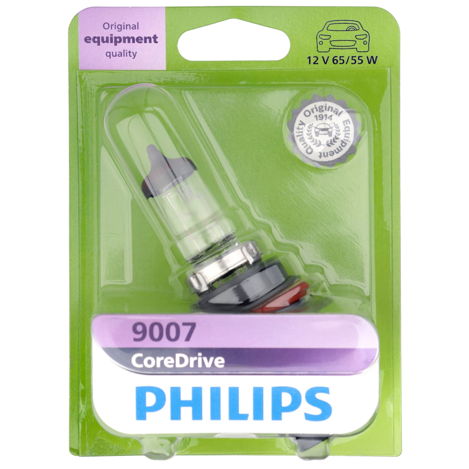 Philips CoreDrive 9007 Halogen Headlight Bulb, 1 Pack, Fits Select Vehicles