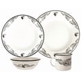 thumbnail image 1 of Utica Cutlery Dish Set 41-2005 Sixteen Piece Set; Elk I Pattern; White; Enamelware, 1 of 2