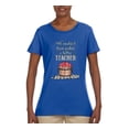thumbnail image 2 of We Couldnâ€™t Have Picked a Better Teacher Apple Basket Pop Culture Womens Graphic T-Shirt, Royal, Large, 2 of 3