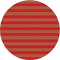 thumbnail image 1 of Ahgly Company Machine Washable Indoor Round Transitional Orange Red Orange Area Rugs, 8' Round, 1 of 7