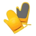 thumbnail image 5 of Hirioo Yellow Lemon for Silicone Oven Mitts for BBQ, Baking, Cooking, Set of 2, Heat Resistant 260℃, Non-Slip Kitchen Essentials, 5 of 6