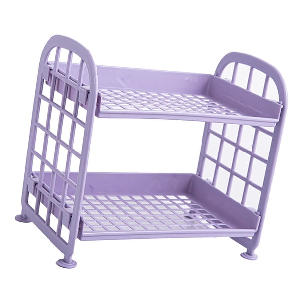 Organizador De Escritorio, Estante De Escritorio Plegable De 2 Niveles Inodoro Para Cocina Para Cosméticos