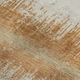thumbnail image 3 of HomeRoots 679496 8 x 10 ft. Copper Beige & Ivory Striped Washable Machine Made Rectangle Area Rug with UV Protection, 3 of 9