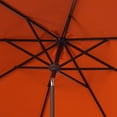 thumbnail image 4 of SAFAVIEH Ortega 9' Market Crank Auto Tilt Patio Umbrella, Orange, 4 of 6