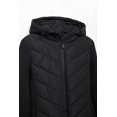 thumbnail image 4 of HH TRAF Chaqueta elegante de invierno para mujer con capucha y relleno de algodón con cremallera sólida y manga larga con diseño de bolsillo para mujer, 4 of 4