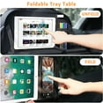thumbnail image 3 of Xueyu Car Backseat Organizer with Table Tray, Multiple Storage Pockets Backseat Car Organizer with Tablet Holder, Foldable Tray with Spacious Pockets for Effortless Organization, 2 Pack, 3 of 7