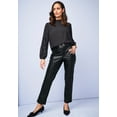 thumbnail image 4 of Jessica London Women's Plus Size Faux Leather Pant, 4 of 4