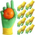 thumbnail image 1 of 4 pares de guantes de jardinería para adultos, guantes de jardinería de látex, talla XL, 22,5 cm ER, 1 of 5
