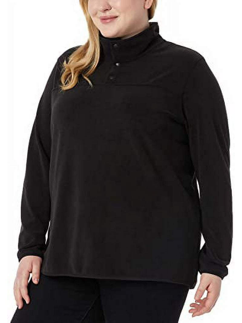 32 Degrees Heat Womens Midweight Snap Arctic Fleece Pullover