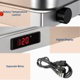 thumbnail image 5 of COZONY 9QT Electric Chafing Dish, Full Size Buffet Food Warmer w/ Adjustable Temperature Roll Top, 5 of 9