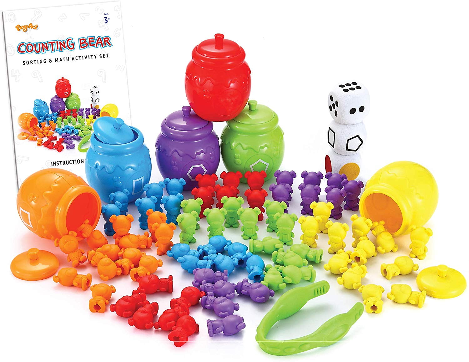 Counting Bears With Muffin Cups Montessori Color Sorting Matching Game Toy