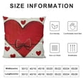 thumbnail image 5 of PHYHOO  Valentines Day Pillow Covers ,Love Heart Decorations Holiday Farmhouse Decorative Pillow Case Decor for Sofa Couch, 5 of 5