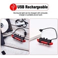 thumbnail image 4 of Accesorios para equipos de ciclismo Luz de bicicleta de montaña con carga USB Luz trasera de advertencia para bicicleta, 4 of 5