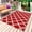 Red, variant on Sage Green Morocco Outdoor Rug for Patio/Deck/Porch, Non-Slip Large Area Rug 3 x 5 Ft, Geometric Moroccan Abstract Art Indoor Outdoor Rugs Washable Area Rugs, Reversible Camping Rug Carpet Runner