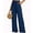 D1-Navy Blue, variant on SHOWMALL Women's Pants Wide Leg Pants Aqua Green S High Waisted Loose Trousers with Slant Pockets