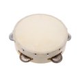 thumbnail image 3 of 6in Hand Held Tambourine Drum Bell Metal Jingles Percussion Musical Toy for KTV Party Kids Games, 3 of 4
