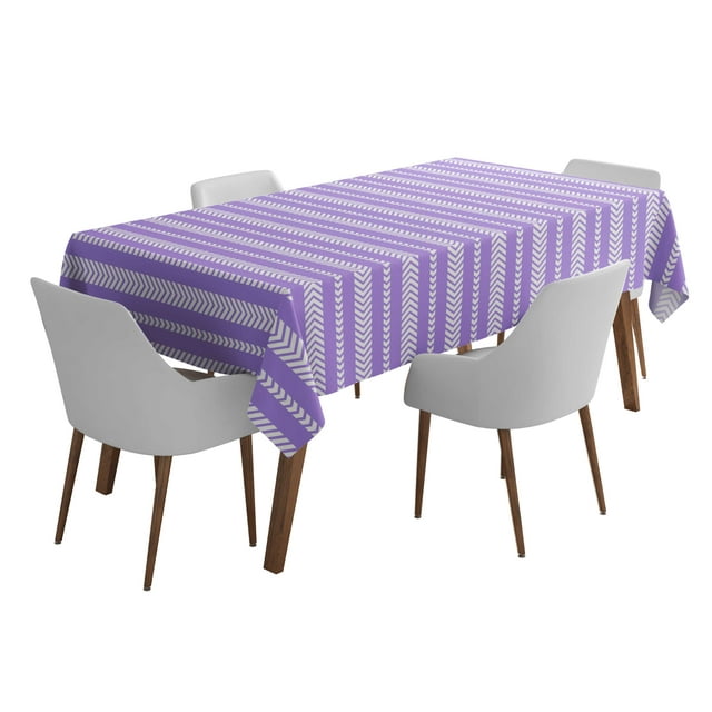 Vargottam Indoor/OutdoorTablecloth58x120 InchRectangleTablecloth Waterproof PatioTableCloths- Spring/SummerTableCovers for Backyard RectangularTable/BBQs/Picnic -Dusty Purple