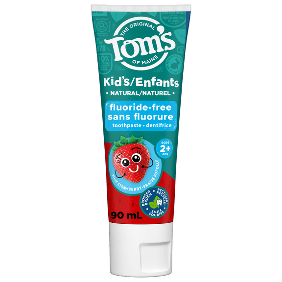 Tom’s of Maine Silly Strawberry Fluoride Free Kids Toothpaste, 90mL