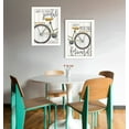thumbnail image 4 of TrendyDecor4U V413-712W "Pedal it Out" Vignette 2 Pièces par Marla Rae, Blanc, 4 of 4