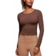 thumbnail image 1 of Remera CRZ YOGA Butterluxe de Manga Larga, Corte Crop y Ajustado, 1 of 5