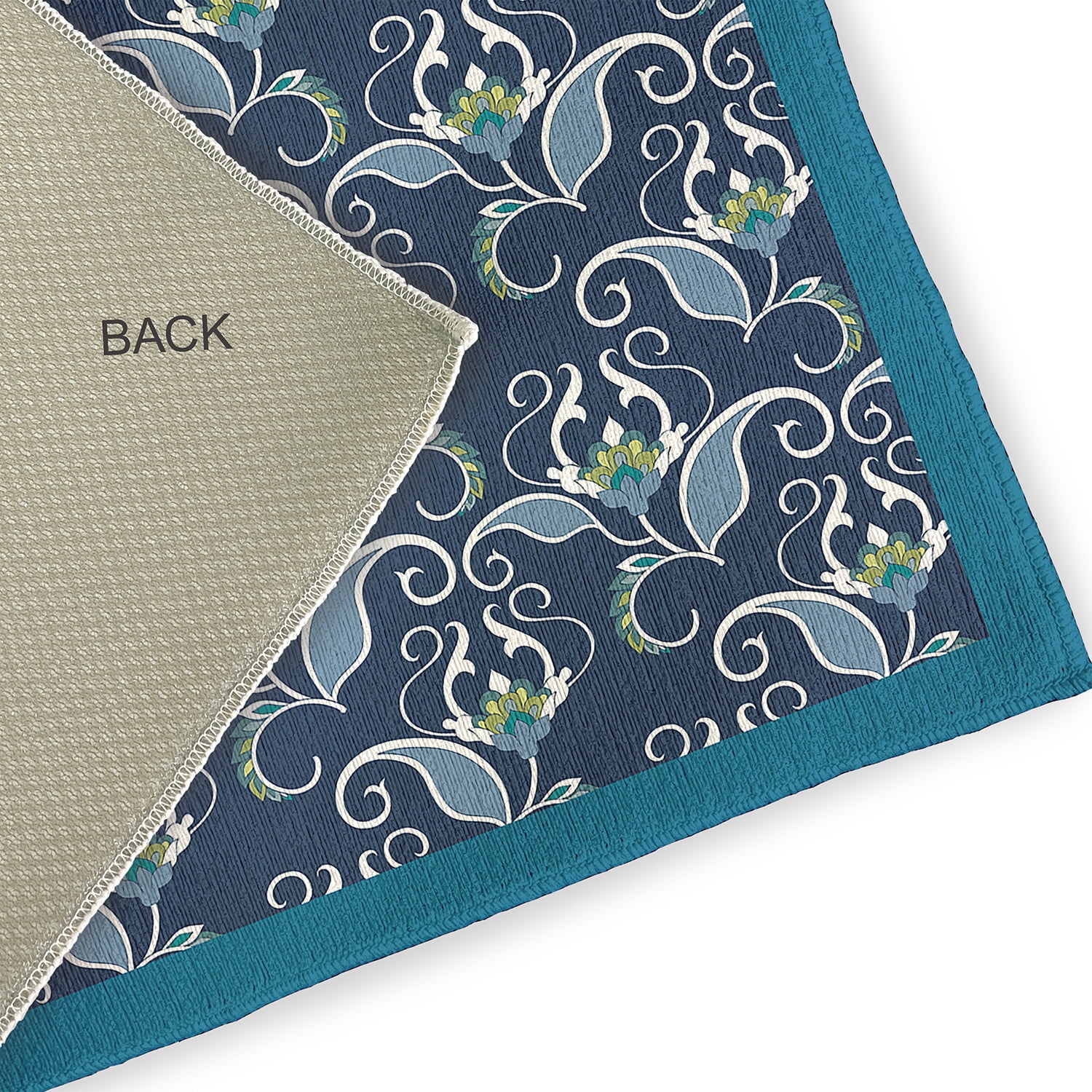Simply Daisy 4' x 6' Unreal Teal West IndiesIndoor/outdoor Rug