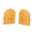 thumbnail image 2 of Bookends decorativos titulares de libros bambú de madera decoración del hogar organización eficiente stopers book fines para sala de estar guarderías L, 2 of 8