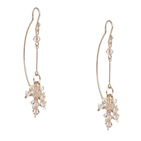 Aretes Violador con Genuine Czech Crystal By Preciosa Aleación con Oro 18k Jands Joyeria y Moda JA-065-V 01 HO