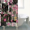 thumbnail image 4 of Pioneer Flower Floral Print Pattern Shower Curtain 72"x84" ,Bathroom Decorative Shower Curtains Set with 12 Hooks,Modern Waterproof Washable Shower Curtain, 4 of 6