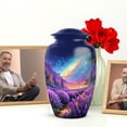 thumbnail image 6 of JAGASY Lavender Grass Combo Urns for Memorial - Large Galaxy 10 Inch Urn for Adult Ashes Human - 3 Inch Purple Keepsake Urns for Burial - Male Urn Blue for Ashes - (1 Large, 4 Small), 6 of 7