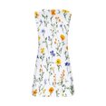 thumbnail image 7 of GNFQXSS Women's Printed Strap Mini Dress Pull On Comfortable Weekend Wear Gradient Pattern Soft Flowy Lightweight Design Beige XL, 7 of 7