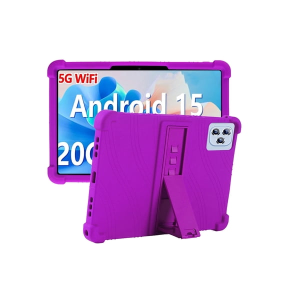 Silicone Case for VEAT00L L10/T10/F11 10.1 inch, Soft Flexible Shockproof Protective Tablet Cover, Anti-Scratch & Lightweight Slim Design-Purple