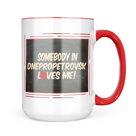 

Neonblond Somebody in Dnepropetrovsk Loves me Ukraine Mug gift for Coffee Tea lovers
