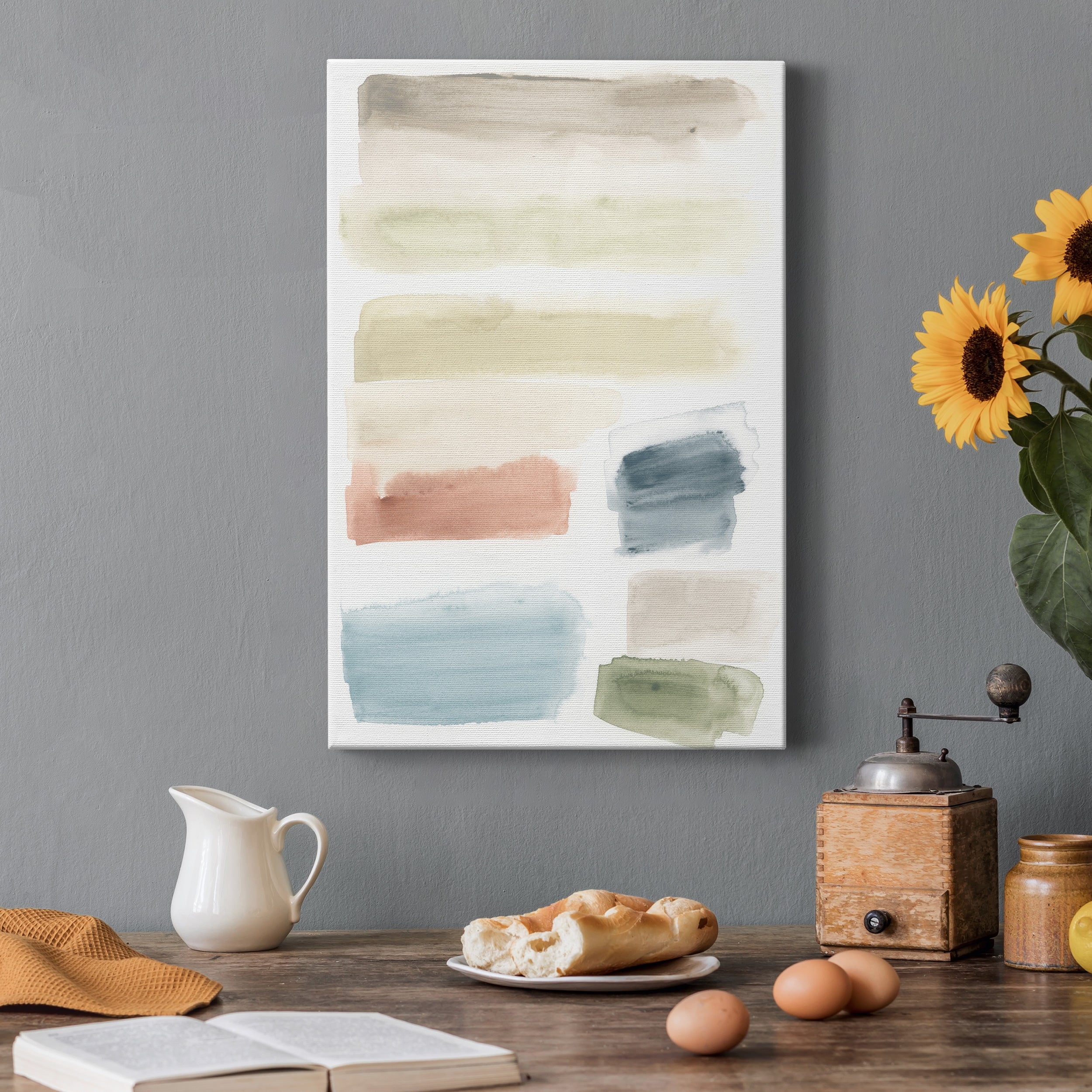 Watercolor Swatches II Premium Gallery Wrapped Canvas - Ready to Hang