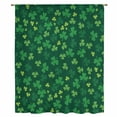 thumbnail image 2 of Green Shamrock Sheer Curtains 96 Inches Long, St. Patrick's Day Spring Lucky Vintage Light Filering Curtains, Privacy Drapes Simi Floor to Veiling Curtain for Living Room Bedroom Window Treatment, 2 of 9