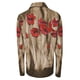 thumbnail image 5 of Mujeres Primavera Casual Impreso Turn-down Collar Manga larga Botones Pullover Blusa Camiseta Tops Fridja hkj5548, 5 of 5
