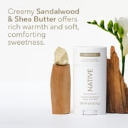 Native Sensitive Deodorant For Men, Aluminum Free Deodorant Stick, Sandalwood & Shea Butter, 2.65oz