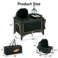 thumbnail image 4 of Pamo Babe Baby Playard Magic Fold 1 Step Bassinet & Changing Table for Newborn, 4-Panels (Black), 4 of 11