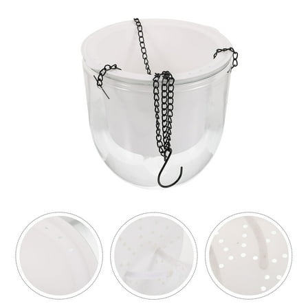 SEWCHICS Hanging Flowerpot Resin With Round Bottom For Homeowners And Plant Hanging 1 Set