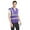 Purple, variant on GOGO Industrial Safety Vest with Reflective Stripes, ANSI/ ISEA Standard-Black-M