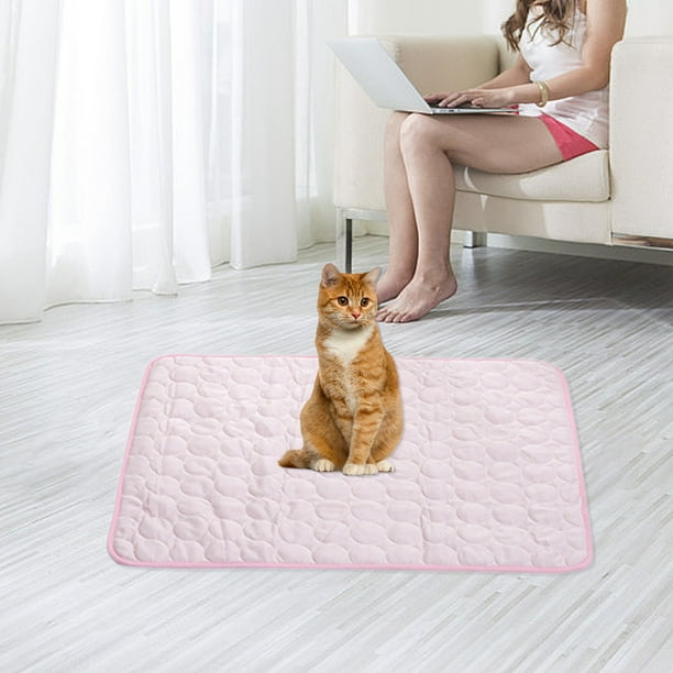 Xihbxyly Hallazgos de Ganga Alfombrilla Pequeña Fresca y Transpirable con Sensación de Fresco para Gatos - Cama para Perros de Primavera y Verano - Alfombrillas para Gatos